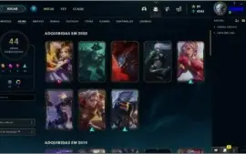 CONTA LOL NIVEL 210, +SKINS, 96 CHAMPS