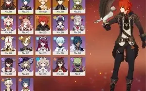 Hutao + Zhongli + Diluc + Catalisador 5* Ar 39