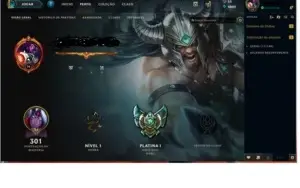 CONTA LOL PLAT 1 120 SKINS +