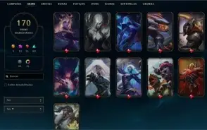 🔱CONTA COM 170 SKINS (13 SKINS PRESTÍGIOS, 21 LENDÁRIAS)🔱