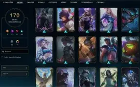 🔱CONTA COM 170 SKINS (13 SKINS PRESTÍGIOS, 21 LENDÁRIAS)🔱