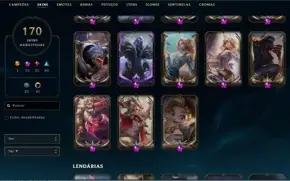 🔱CONTA COM 170 SKINS (13 SKINS PRESTÍGIOS, 21 LENDÁRIAS)🔱