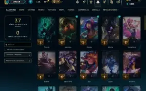 Platina 4 com 60 Champs e 4 Skins