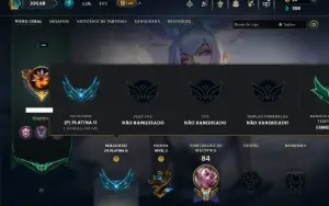 Platina 2 com 60 Champs e 29 Skins +1 Rara ( MONO SUP )
