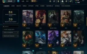 Platina 2 com 60 Champs e 29 Skins +1 Rara ( MONO SUP )