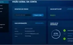 Conta battle.net com celular verificado