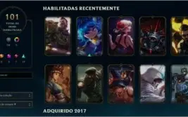 Conta Platina 4 LoL com 103 skins