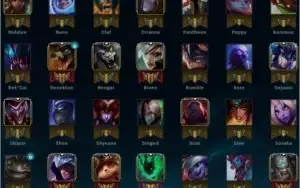 Conta Platina 4 LoL com 103 skins