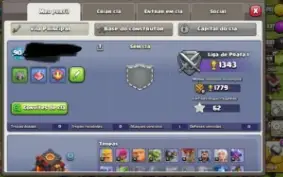 Conta clash of clans CV10 recente baratinha