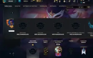 Unranked com 90 Champs e 72 Skins ( ADC / MID / JG )