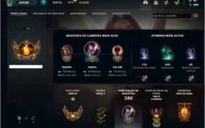 Conta Ouro 3 com 109 Champs e 112 Skins + 600 RP