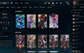 Vendo acc LoL com 241 skins e 160 essências míticas.
