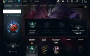 Conta platina 4 com 24 skins e 80 champs