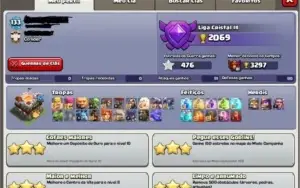 CoC CV11 Rainha40/Rei39/Guardiao7/275muros11