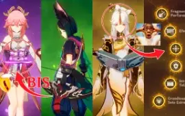 AR34 Yae Miko + BIS, Tighnari e Ningguang C6