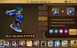 Reroll Summoners War lvl10 com Bayek Light + Miles + Verdehi