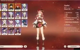 Conta Genshin Impact - DILUC + ZHONGLI + Catalyst 5* - AR 30