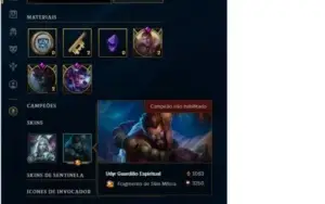 Conta Platina 5, 33 Campeões, 7 Skins
