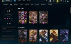 CONTA DIAMANTE COM 2 SKINS PRESTÍGIOS
