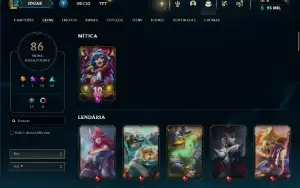 Fullacesso - Conta De 2013 - 86 Skins - Level 287 - 91 Campe