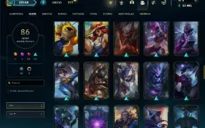 Fullacesso - Conta De 2013 - 86 Skins - Level 287 - 91 Campe