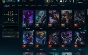 Fullacesso - Conta De 2013 - 86 Skins - Level 287 - 91 Campe