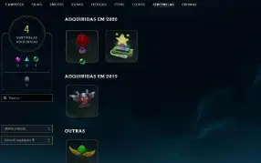 Smurf Unranked MMR Diamante e Skins vitoriosa