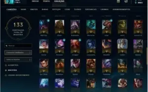 Conta League of Legends 134 Campeões, 50 Skins! Prata V