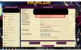 Conta De 2013 + 6th Upholder (Adventure Quest Worlds)