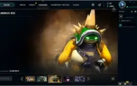 CONTA LOL COM RAMMUS REI, 89 CHAMPS, 26 SKINS, MMR GOLD