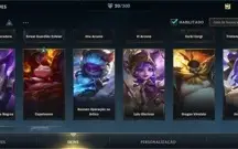 CONTA WILD RIFT 20 SKINS; DIAMANTE TEMPORADA ATUAL; 2 PASSES