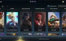 CONTA WILD RIFT 20 SKINS; DIAMANTE TEMPORADA ATUAL; 2 PASSES