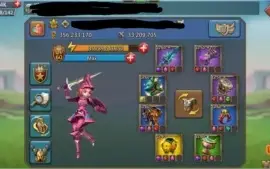 Conta Trap Lords Mobile 356M poder 13M tropas 540k gemaa