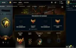 CONTA LOL GOLD V COM 5 SKINS LVL 39