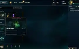CONTA LOL GOLD V COM 5 SKINS LVL 39