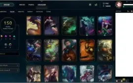 Conta League of Legends, lol, platina 4, 6 anos de conta.