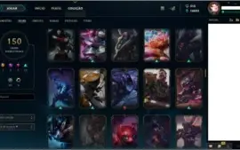 Conta League of Legends, lol, platina 4, 6 anos de conta.