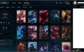 Conta League of Legends, lol, platina 4, 6 anos de conta.