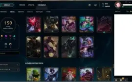 Conta League of Legends, lol, platina 4, 6 anos de conta.