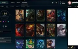 Conta League of Legends, lol, platina 4, 6 anos de conta.