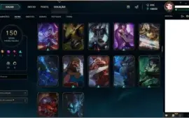 Conta League of Legends, lol, platina 4, 6 anos de conta.