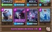 Conta LVL12 3 Cartas lvl Max todas lendárias 4600 troféus