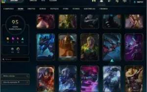 PLATINA TODOS CHAMPS, 95 SKINS PERFEITA PARA MAIN AD E JG