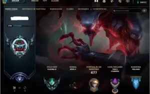PLATINA TODOS CHAMPS, 95 SKINS PERFEITA PARA MAIN AD E JG