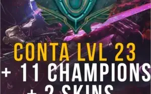 Conta Level 23 com 11 campeões barato