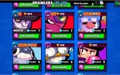 Conta brawl stars com 37 brawlers e 18 level 9