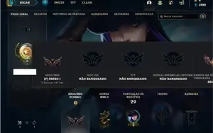 Conta ferro 1 com 26 Champs e 3 Skins + 2 Fragmentos de skin
