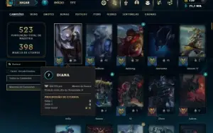 Ouro 3 com TODOS os champs e 145 Skins ( JG / TOP )