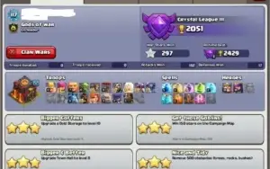 Conta clash of clans cv10 quase full