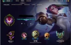 Conta LOL Platina Skins
